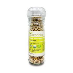 QCP 有機白胡椒粒連研磨器 70g